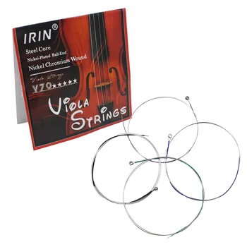 Струни за виола KRUSU V70, Немски струни със сребърна намотка, Висококачествени струни от стоманена сърцевина, Аксесоари за струнни инструменти