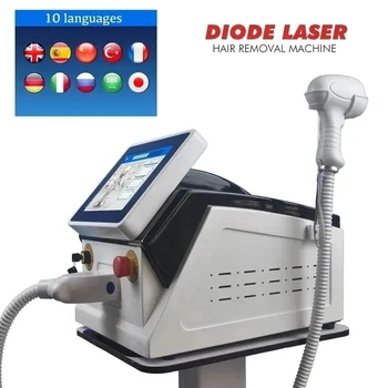 Инструмент за премахване на косата Diode Iaser, Сертифицирана от TUV, CE, с бърз ефект на обезкосмяване 808 nm, 755 1064 nm, най-Добрият Козметичен инструмент