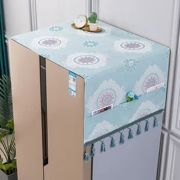 67x170 см, на Кутията в хладилника, Палто за хладилник, Двойно отключване, хладилник, Пералня, Кърпа, Прахоустойчив калъф за хладилник с пискюли