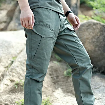 Мъжки тактически панталони, дишащи мъжки панталони-карго с множество джобове, ежедневни джоггеры за разходки, риболов, работни панталони, мъжки и дълги панталони