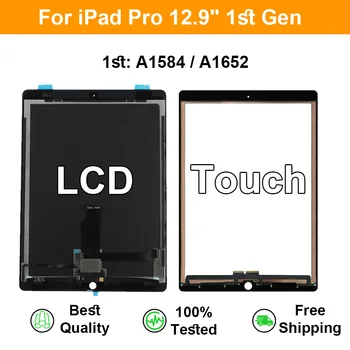 LCD Дисплей За iPad Pro 12,9 см 1-во Поколение 2015 година на Издаване, LCD дисплей и Сензорен панел, на Предното Стъкло, Дигитайзер, В Събирането, Подмяна на A1584 A1652