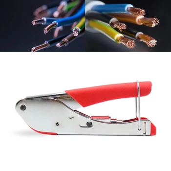 Обжимные клещи за кримпване на коаксиален кабел RG59 RG6 F-Тип Клещи инструмент за кримпване на коаксиален кабел, електрически Инструменти