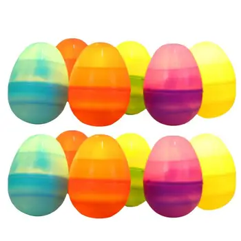 Светещи в тъмното Великденски яйца светват, Великденско украса свети в тъмното, Джобно led Цветна декорация, Великден кошница за яйца