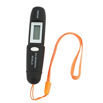 10-кратно безконтактен мини-инфрачервен термометър за измерване на температурата с цифров LCD дисплей, инфрачервен термометър-дръжка