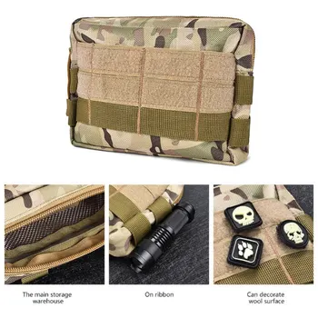 Градинска военна ловна чанта Molle, програма, инструмент EDC, поясная чанта, тактическа медицинска чанта за оказване на първа помощ, стойка за телефон, чанта