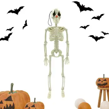 Човешки Скелет Хелоуин Хелоуин Жив Скелет Хелоуин Украса Ужас Скелет Фалшив Човек За Къща От Духове Гробище