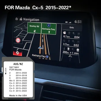 Карта на Австрия и Нова Зеландия за Mazda CX5 2015-2022 Система за свързване Навигационна карта 16GB GPS SD