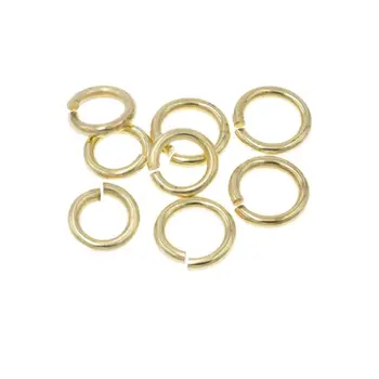 100 бр./лот от Висококачествени медни пръстени-скок, за направата на бижута/Колие, обици, аксесоар 1,5 ×10 мм Злато