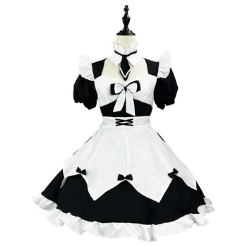 Аниме Сладка рокля на прислужница в стил Лолита, костюми прислужница-сервитьорки за cosplay