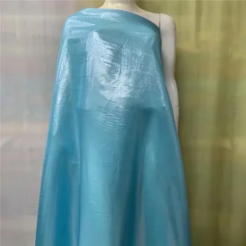5 ярда! най-красивата коприна лейси плат сатен за рокли нов прием на африканската копринени тъкани добро качество LXE101003