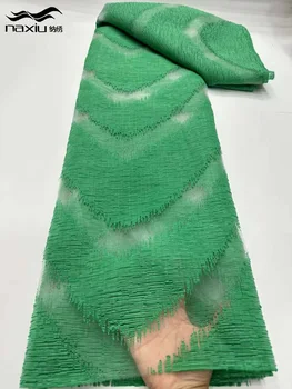 Madison Нова Парчовая лейси плат с бродерия на Африканска брокат Жакард дантелени платове за булчински рокли Нигерийски тюлевое дантела