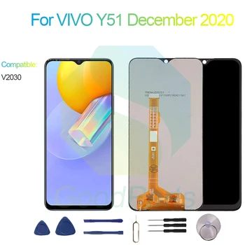 За VIVO Y51 Декември 2020 LCD дисплей на Екрана на дисплея 6,58 