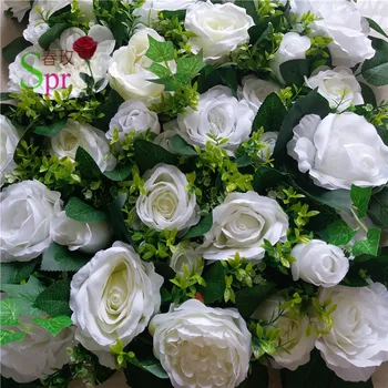 SPR наскоро Безплатна доставка на 10 бр./много високо качество на 3D декорация стена сватбен фон изкуствена роза, хортензия цветя