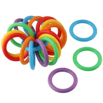 144 Парчета 144 парчета Свързващи пръстени Допълнителни страници Пластмасови Гъвкави пръстени 6 Цвята Пластмасови Книжарниците пръстени За използване в офиса