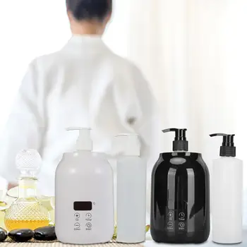 Нагревател масажно масло за една бутилка с led дисплей 30-65 ℃ с 2 бр. празни бутилки за крем-лосион 110-240 v