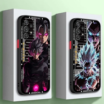 D-Dragon Ball Z Аниме G-Goku Матиран Прозрачен Калъф за Samsung Note 20 10 A03 A54 A31 A22 A70 A34 A14 A24 A04 5G На задния панел на Телефона