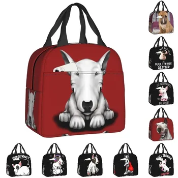 Термоизолированные чанти за обяд с английски бультерьером, Дамски чанти за обяд с животни, Сменяеми контейнер за обяд за кученца, Многофункционална кутия за храна