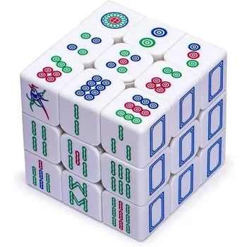 Персонализирани mahjong 3X3X3, бял лъскав куб, детски забавни играчки за ранно обучение
