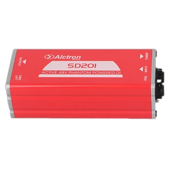 Блок преобразуване импеданс Alctron SD201 Active DI Box DIBOX за професионални сценични ефекти с пряка връзка DIBOX