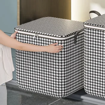 Кутия За Съхранение на Завивки Прахозащитен Организаторите Нетъкан Багажник Чанта За Пестене на Място Преместване На Дома Кутия За Постелки Организация за Съхранение При пътуване