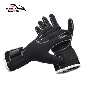 Ръкавици за подводен риболов и гмуркане от неопрен, с дебелина 3 мм, зимни изолирана ръкавици за плуване, защитно облекло за гмуркане с пълни пръсти