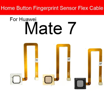 Бутон за Връщане у Дома на Пръстови Отпечатъци За Huawei Ascend Mate 7 Mate7 MT7-TL10 Сензор Touch ID на Пръстови Отпечатъци Гъвкава Лента Резервни Части