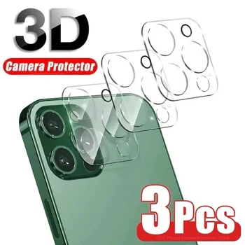 Защитно стъкло на задната камера 3D HD за iPhone 13 11 12 Pro Max 13Mini Защитно Стъкло Фолио за обектива на iPhone 14 15 PRO MAX XR XS