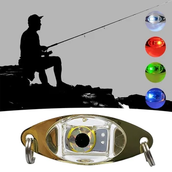 Led светлини-примамки Креативен дизайн за очите, аксесоари за риболов на открито, мигащи цветни подводни светлини-стръв за риба-атрактори
