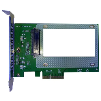 PCIE Странично U. 2 До адаптерной платка с PCI Express3.0 X4 СФФ-8639 КЪМ адаптер за разширяване на SSD U. 2 SSD SATA PCI-Express 3.0 Card
