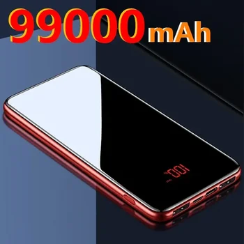 Power Bank 99000 ма Преносими таксуване Power Bank 10000 ма USB Power Bank Външно зарядно устройство за iPhone Pro Huawei, Xiaomi