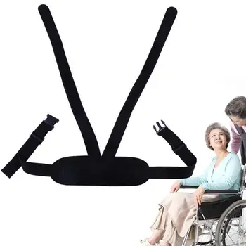 Дишаща регулируем колан за инвалидни колички със защита от преобръщане, задържащ колан за инвалидни колички на задната седалка, еластична лента за носене през хонорар