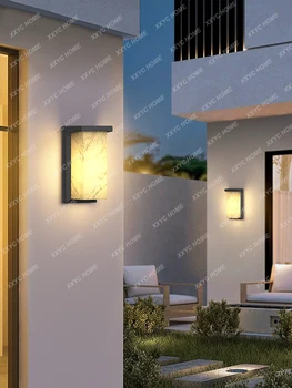 Външен водоустойчив, с монтиран на стената лампа Scagliola, входна лампа за вила, монтиран на стената лампа за ландшафтна врата във вътрешен двор