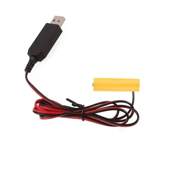 Устранители USB от 5 до 1,5 AA, USB-Кабел за Захранване, Заменете 1x AA от 1,5 на Електрически Играчки Часовник с Led Подсветка