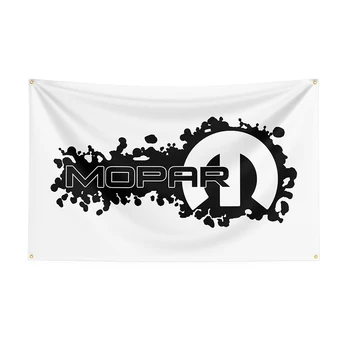Банер на състезателен автомобил с принтом от полиестер с флага Mopars 3X5 фута за украса, декор хартата, банер за украса на хартата, банер с флага