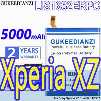 Батерия GUKEEDIANZI Голям Капацитет LIS1632ERPC 5000mAh За Sony Xperia XZ Dual Sim F8332