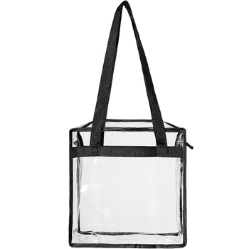 Водоустойчив прозрачна чанта през рамо, училищна чанта за колеж, прозрачна чанта за книги от PVC