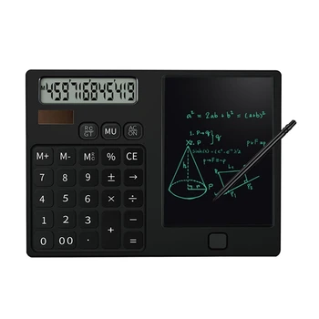 Настолни Калкулатори с 12-фигурални дисплей на Джобен калкулатор С стираемым бележник за записи за училище Черен