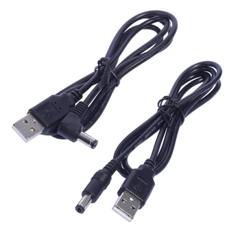 Надежден кабел за захранване от USB преди DC5.5 2,1 мм, подходящ за навигация, радио и будилници с дължина 1 метър / 39,37 инча 594A