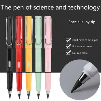 Вечният молив за ученици, детски дълготраен молив с ултра-кратки стираемым връх за писане