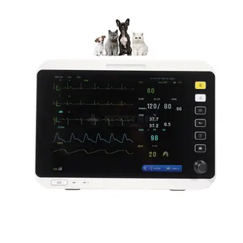 Ветеринарен мониторинг на жизнено важните показатели Multipara Etco2 Ветеринарен 12-инчов Многопараметрический монитор за домашни любимци в болницата за по интензивна терапия