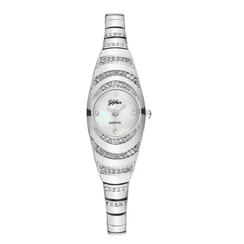 Дамски модни кварцов часовник Yfan с каишка от неръждаема стомана, аналогов дамски часовник, дамски часовници за ръка Montres Femmes