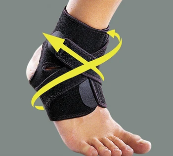 1X Полиэстеровая скоба за поддръжка на глезена, защита за краката От травми, Еластична гума, каишка за защита на