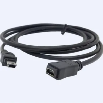 Разширяване зарядно устройство за синхронизация на данни MINI USB 5-пинов конектор за мъже и жени, приложими към устройствения регистратор, GPS-навигатору /5 метра