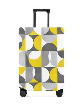 Скандинавски Ретро Средновековен абстрактен Геометричен чанта за багаж, еластичен защитен калъф за съхранение на багаж, прахоустойчив калъф за 18-32-инчов пътя на куфара