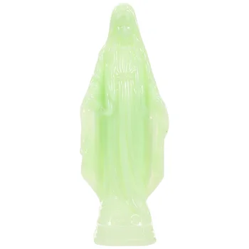 Католицизъм, Ретро, светещи в тъмното Статуя на Дева Мария, Скулптура на Мадона, Статуята на Майката на Мария, украса на Дева Мария