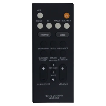 Подмяна на дистанционното управление FSR78 VAF7640 за Yamaha Sound Speaker Bar ATS-1080 YAS-108 ATS1080 YAS108