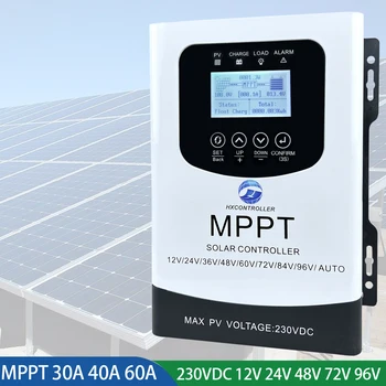 230 vdc 30A 40A 60A MPPT Контролер за Зареждане на Слънчева Батерия 12V 24V 36V 48V 72V 96V Автоматично Слънчево Фотоэлектрическое Зарядно Устройство за Оловно-киселинни/Литиева