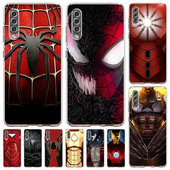 Прозрачен калъф за Samsung Galaxy A50 A10 A70 A30 A20s A20e A40 A10s A10e A20 A52 а a53 Мек Калъф за телефон от TPU Venom Iron Man the Avengers