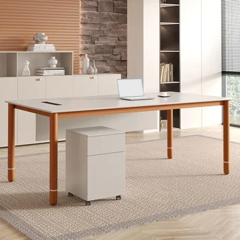 Луксозна заседателна маса, маси Boss, Модерни дървени кутии, Студиен Компютърен офис маса, комплект мебели за дома Arredo Ufficio