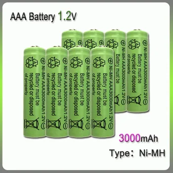 Акумулаторна батерия AAA 3000 mah 1,2 В Ni-MH за MP3 RC играчки, led фенерче и т.н.
